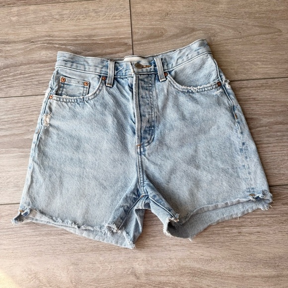 Denim Forum The Yoko Hi-rise Mid-thigh Denim Short - Picture 3 of 15
